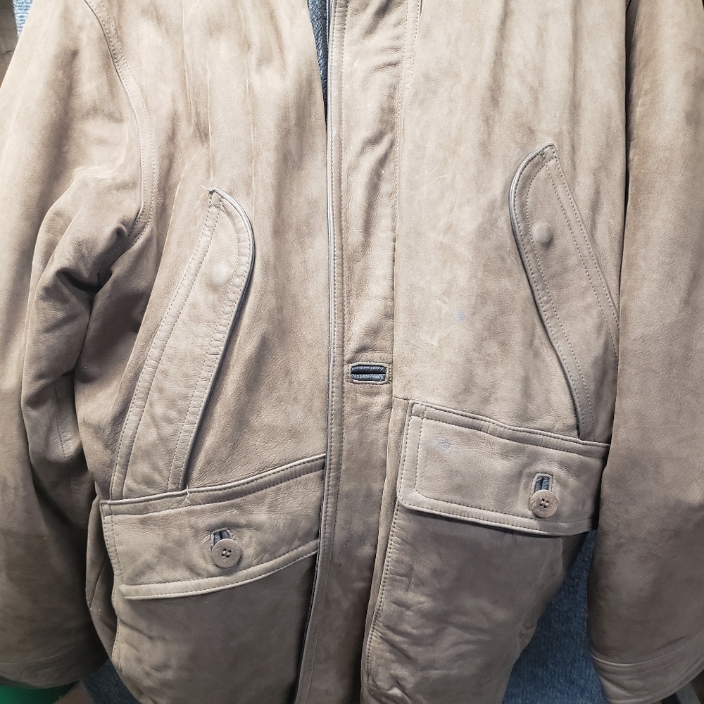 Rainforest RFT suede leather winter coat